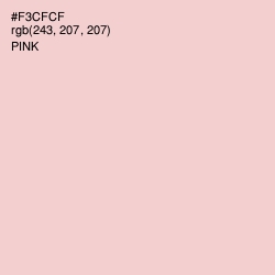 #F3CFCF - Pink Color Image