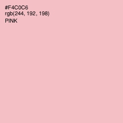 #F4C0C6 - Pink Color Image