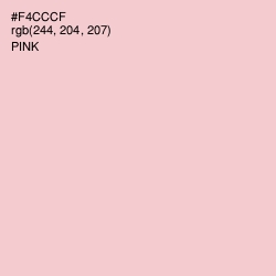 #F4CCCF - Pink Color Image
