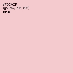 #F5CACF - Pink Color Image