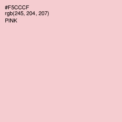 #F5CCCF - Pink Color Image