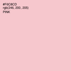 #F6C8CD - Pink Color Image