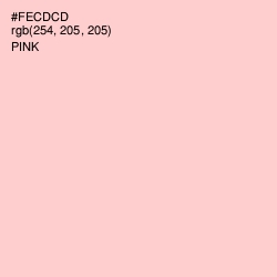 #FECDCD - Pink Color Image