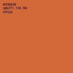 #D36838 - Piper Color Image