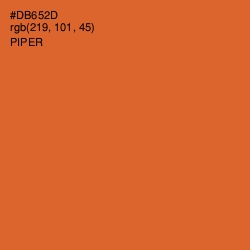 #DB652D - Piper Color Image