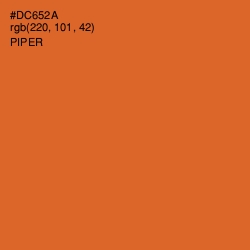 #DC652A - Piper Color Image