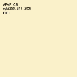 #FAF1CB - Pipi Color Image
