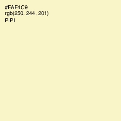 #FAF4C9 - Pipi Color Image