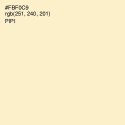 #FBF0C9 - Pipi Color Image