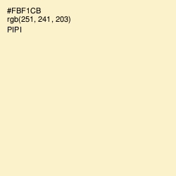 #FBF1CB - Pipi Color Image
