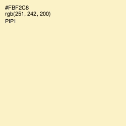 #FBF2C8 - Pipi Color Image