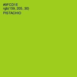 #9FCD1E - Pistachio Color Image