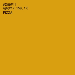 #D99F11 - Pizza Color Image