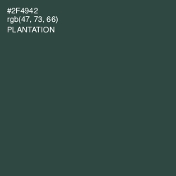 #2F4942 - Plantation Color Image