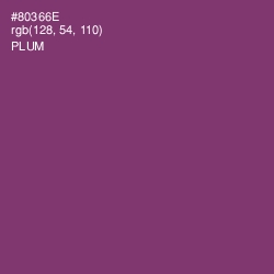 #80366E - Plum Color Image