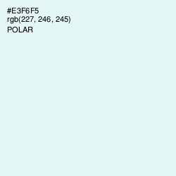 #E3F6F5 - Polar Color Image