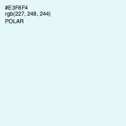 #E3F8F4 - Polar Color Image