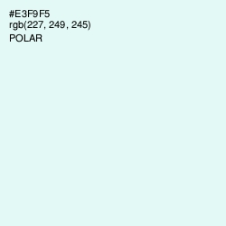 #E3F9F5 - Polar Color Image