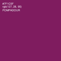 #7F1C5F - Pompadour Color Image