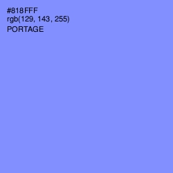 #818FFF - Portage Color Image
