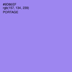 #9D86EF - Portage Color Image
