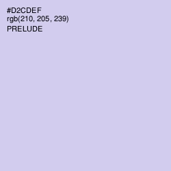 #D2CDEF - Prelude Color Image