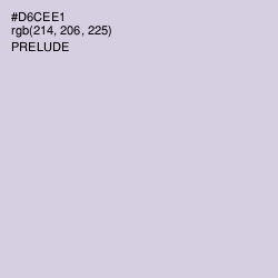 #D6CEE1 - Prelude Color Image