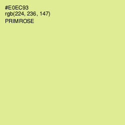 #E0EC93 - Primrose Color Image