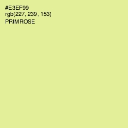 #E3EF99 - Primrose Color Image