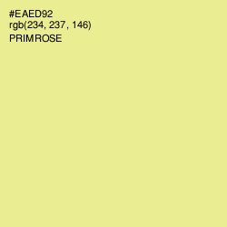 #EAED92 - Primrose Color Image