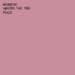 #C88E9C - Puce Color Image