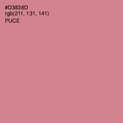 #D3838D - Puce Color Image