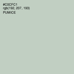#C0CFC1 - Pumice Color Image