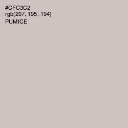 #CFC3C2 - Pumice Color Image