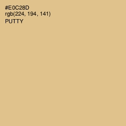 #E0C28D - Putty Color Image
