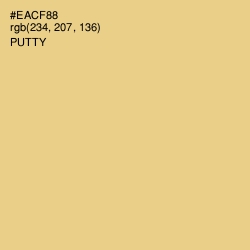 #EACF88 - Putty Color Image