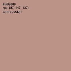 #BB9389 - Quicksand Color Image
