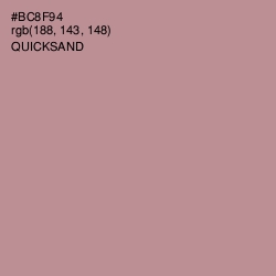 #BC8F94 - Quicksand Color Image