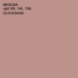 #BD928A - Quicksand Color Image