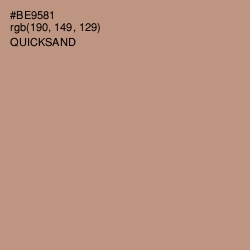 #BE9581 - Quicksand Color Image