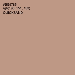 #BE9785 - Quicksand Color Image