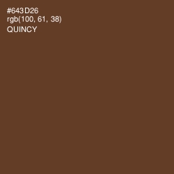 #643D26 - Quincy Color Image