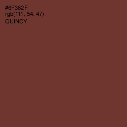 #6F362F - Quincy Color Image
