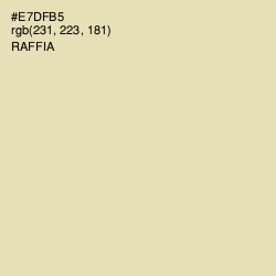 #E7DFB5 - Raffia Color Image