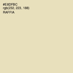 #E8DFBC - Raffia Color Image