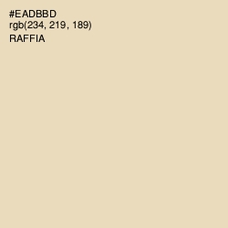 #EADBBD - Raffia Color Image