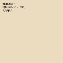 #EBDBBF - Raffia Color Image