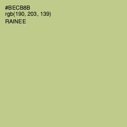 #BECB8B - Rainee Color Image