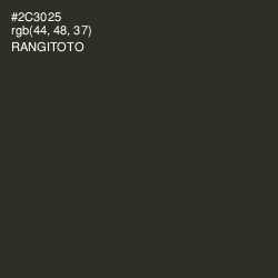 #2C3025 - Rangitoto Color Image