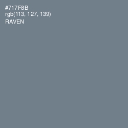 #717F8B - Raven Color Image